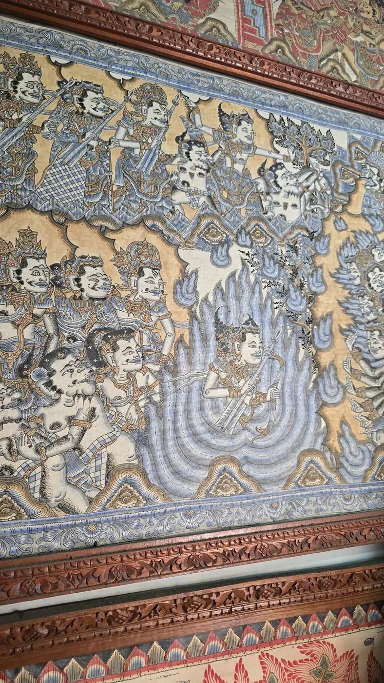 I Nyoman Kondra — malarstwo Kamasan — pracownia, Kamasan, Klungkung, Bali